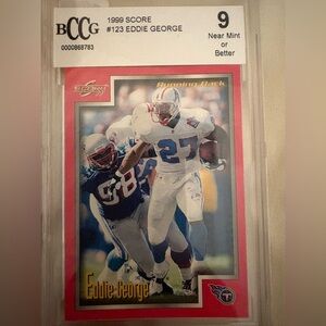 1999 Score Eddie George Football Trading Card